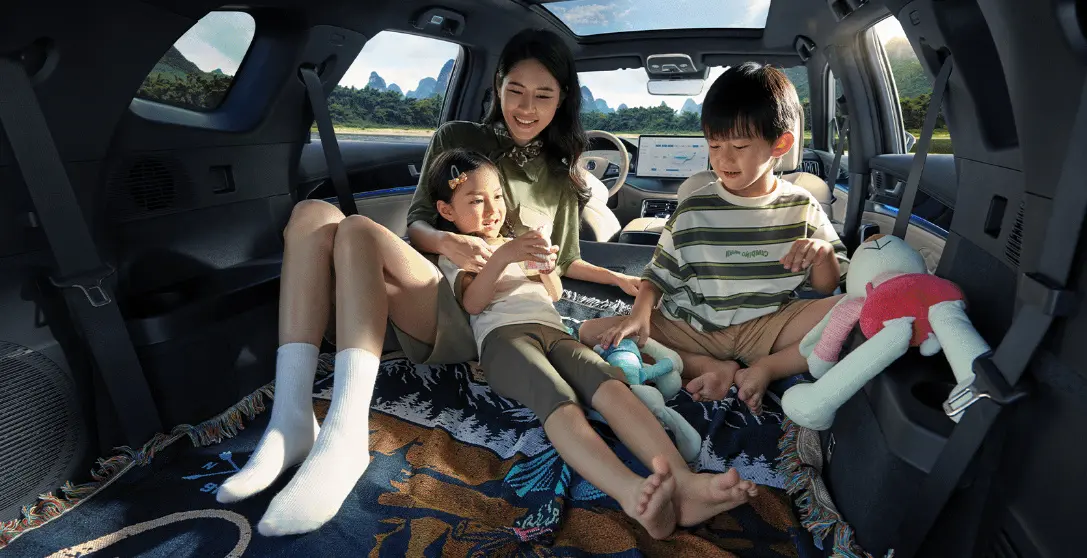 BYD Tang DM flat bed camping mode
