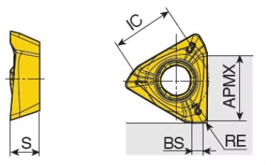 WCMX050308 Indexable Carbide Drill Bit High Precision Hard Alloy Drill Insert for Alloy Steel & Metal Processing