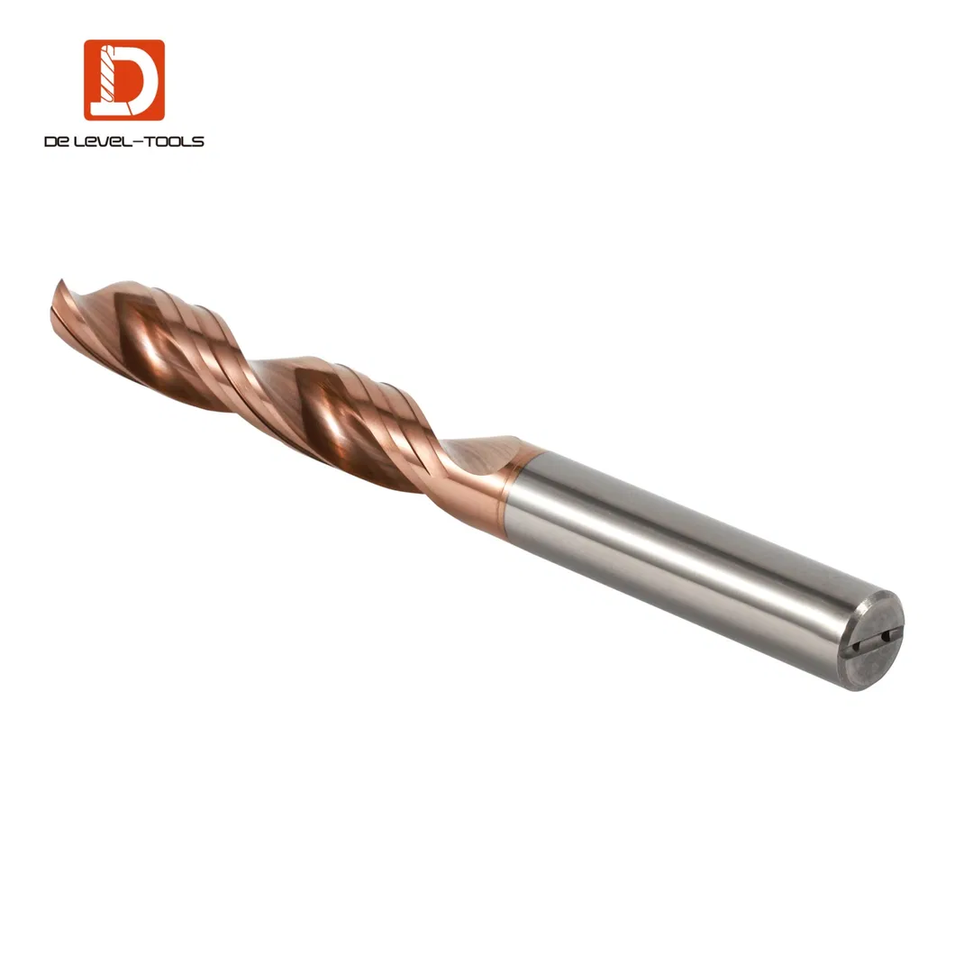 HRC55 Solid Carbide 2 Flutes Coolant Hole Long Carbide Twist Drill Bits