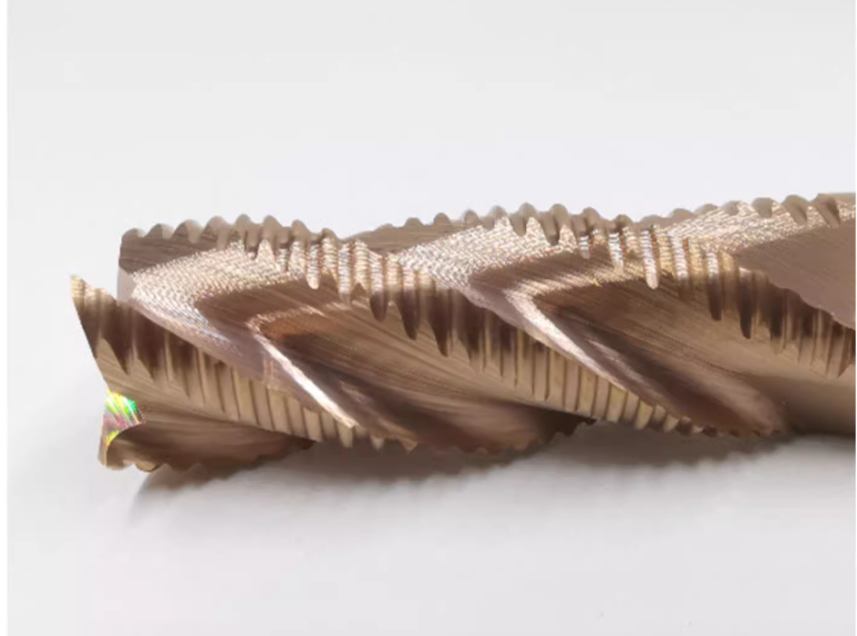 Solid Carbide Wave 4 Flutes Roughing Spiral End Mill 3mm 30mm Shank Multi Edges Roughing Milling Cutter for Steel Customized OEM