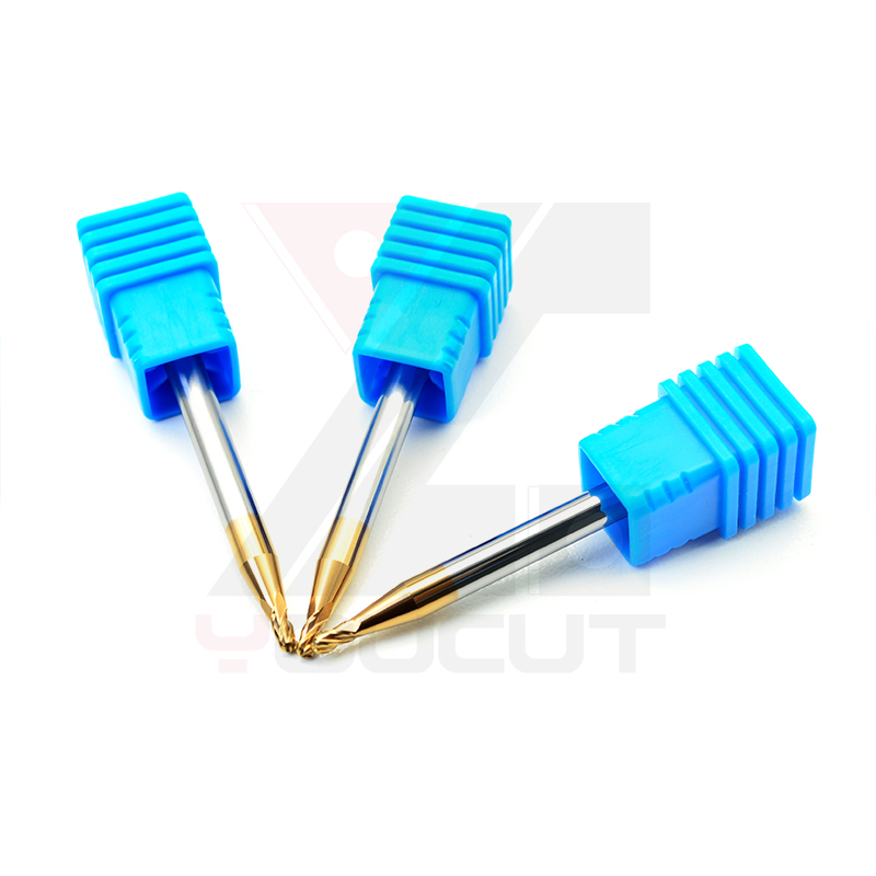 CNC Ball Nose End Mill for Mold Making OEM Customized Carbide 4 Flutes Steel Milling Cutter with Climb Milling and 55HRC