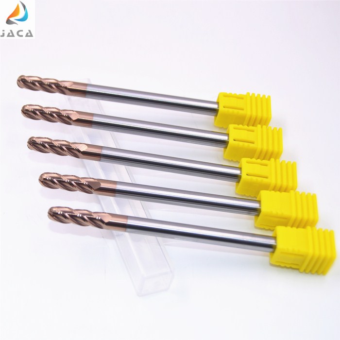 R0.5-12.5mm Ball Nose End Mill/2-4 Flutes Carbide Milling Cutter for Steel