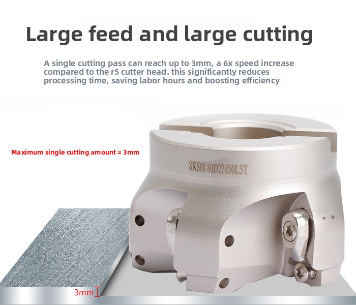 AJX14 Indexable Face Mill with Milling Holder -JDMW120420ZDSR-FT Insert CNC Machining Center Precision Cutter Head