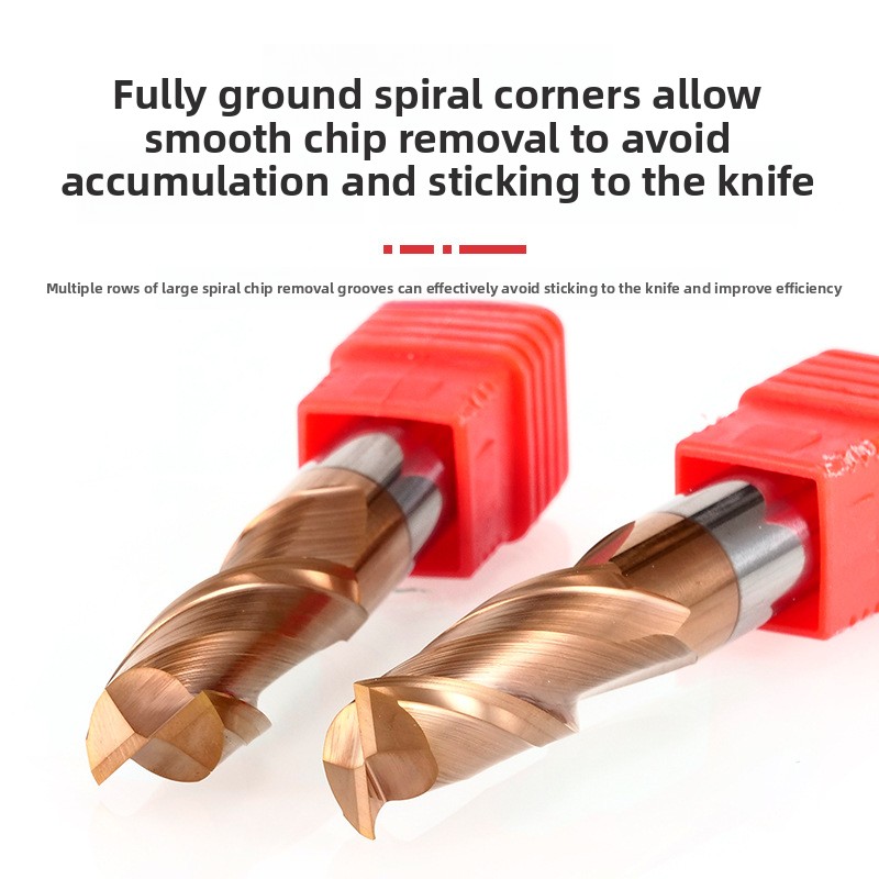 58-Degree 2-Flute Carbide Tia Coated Conventional Milling Keyway Milling Cutter ODM Support Straight Shank End Mill 10MM Cutting
