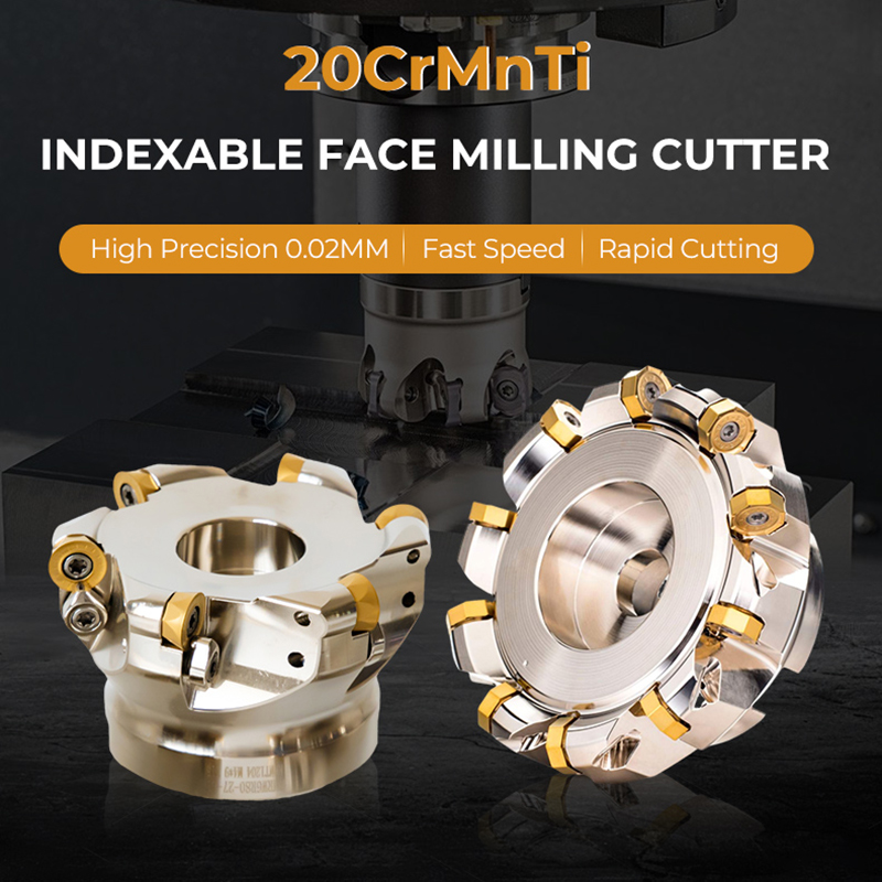 90 Degree Indexable Face Mill Cutter Use APMT APKT CNC Machining Inserts Side and Face Milling Cutter