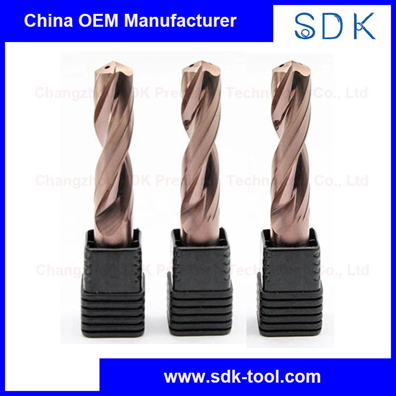 Solid Carbide Inner Coolant Double Margin Twist Drill Bit for Hardened Steel