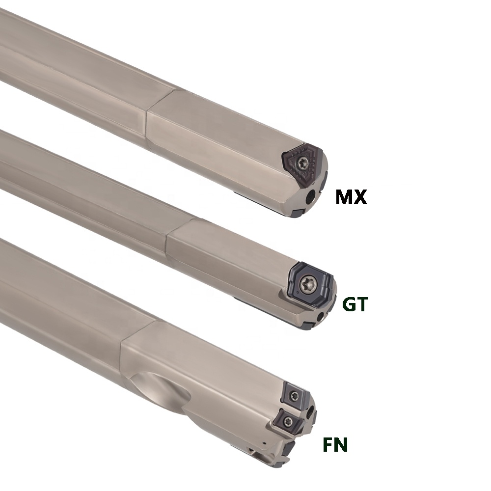 High Precision Single-Fluted Indexable Deep Hole Gun Drill Replaceable Carbide Inserts ISO Standard 6000mm Max Depth for Steel