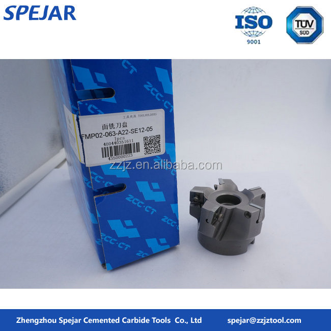 High Quality Solid Carbide Milling Tools CNC Indexable Face Mill Cutter with Climb Milling for Face/Step Shoulder Applications
