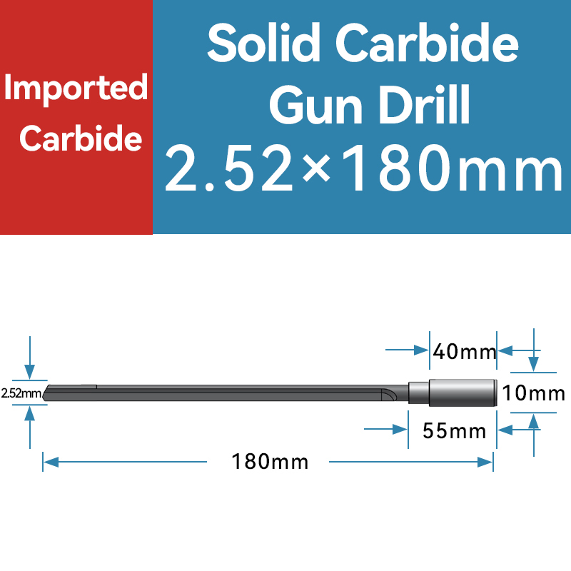 Premium Solid Carbide Gun Drill Bits for Deep Hole Precision