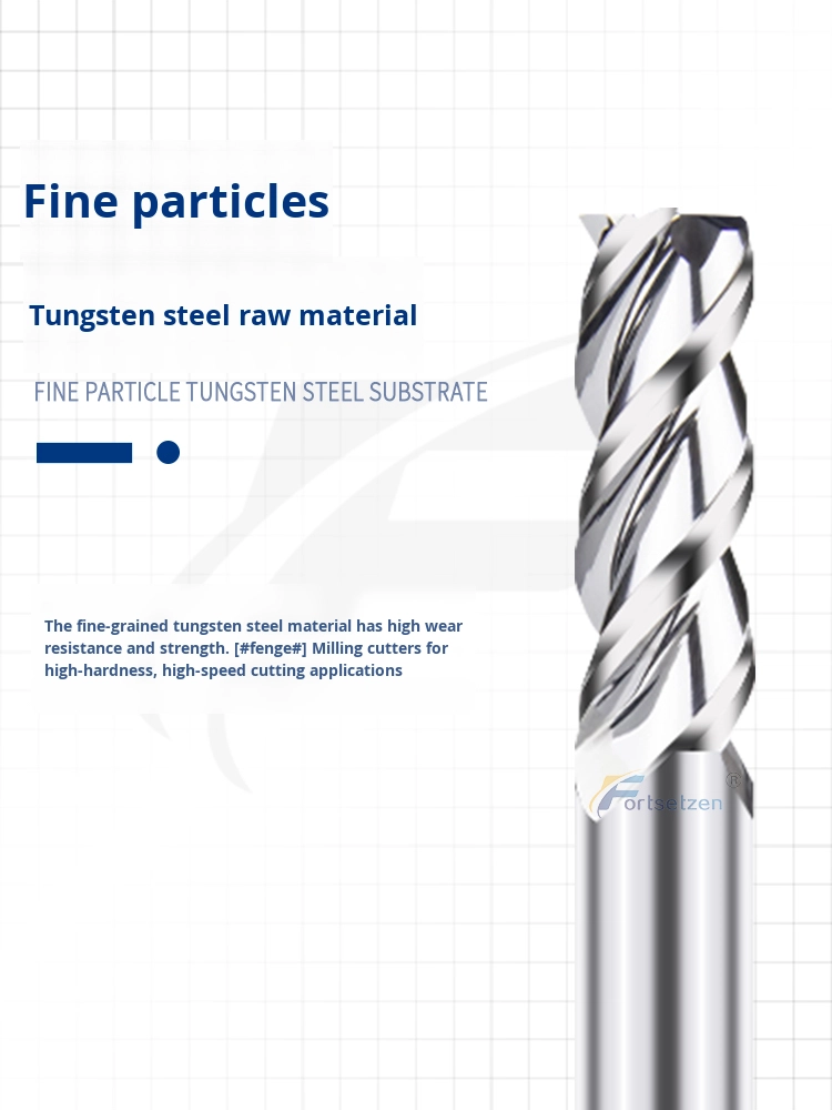 Three-Flute Carbide Milling Cutter Altin Coating Aluminum Metric Imperial 3-Flute