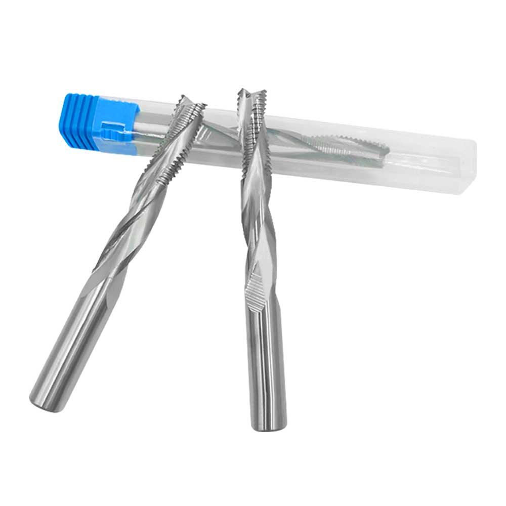 SLANK Tungsten Carbide Wood Rough EndMills Three Flutes Ripple Roughing Milling Cutter Steel Spiral Roughing End Mills
