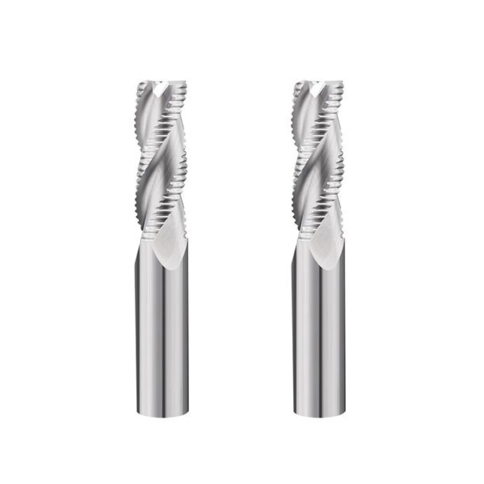 High Speed Steel Tin Coated 4 Flute 35 Helix Angle Wave Edge End Milling Cutter for Roughing Aluminum ODM OEM HRC 65