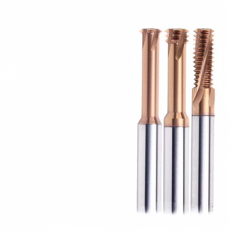 Sanlude Factory Directly Wholesale Tungsten Steel High-Precision Single Threaded Full-Teeth Thread Milling Cutter End Mill High