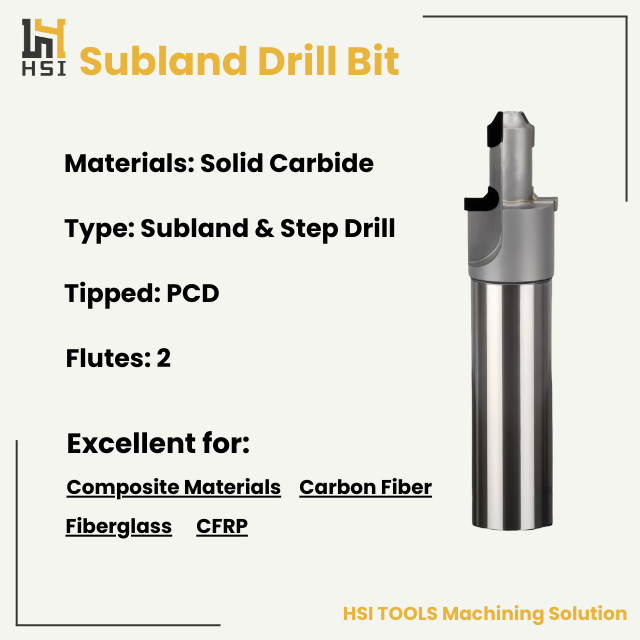 American Made Quality 120 Degree High Performance Solid Carbide PCD Tipped Step Drill for Composite Materials