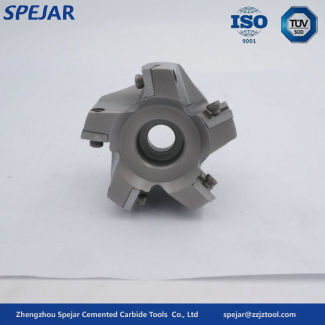 High Quality Solid Carbide Milling Tools CNC Indexable Face Mill Cutter with Climb Milling for Face/Step Shoulder Applications