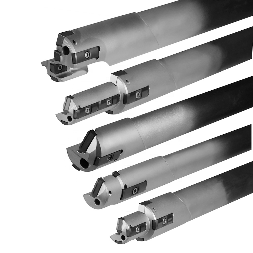 High Precision Single-Fluted Indexable Deep Hole Gun Drill Replaceable Carbide Inserts ISO Standard 6000mm Max Depth for Steel