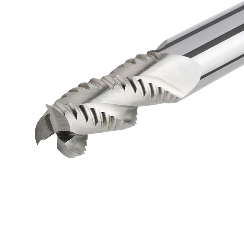High Speed Steel 3/4 Flute Wave Edge CNC End Milling Cutter Roughing Tin Coated HRC45-65 ODM OEM Customized for Cutting Machine