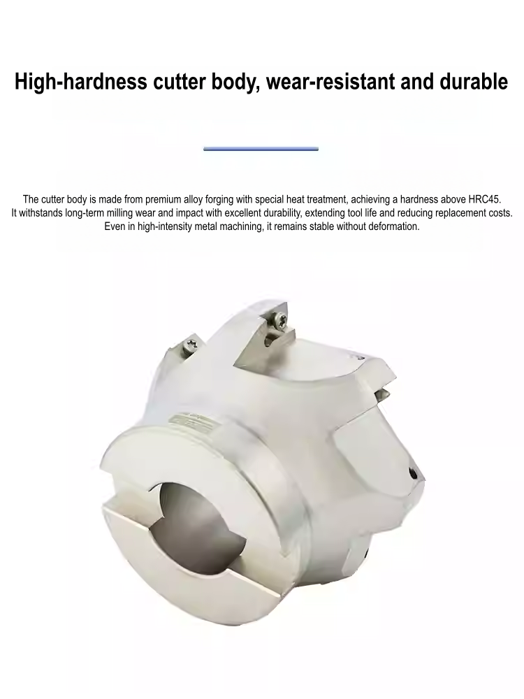 Indexable 90 Face Mill Cutter 400R Square Shoulder Milling Compatible APMT1604 Alloy Steel Inserts Uncoated CNC ODM OEM