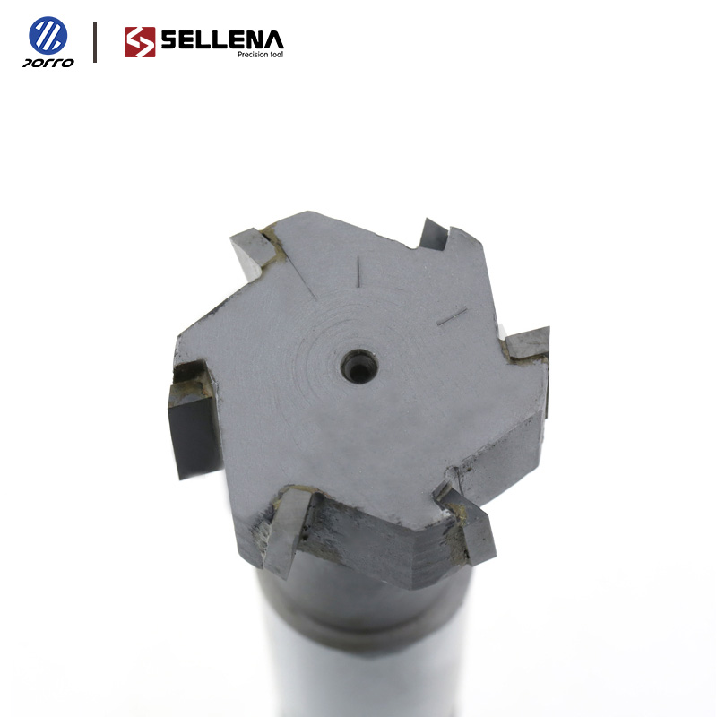 Welded YG8 Alloy T-Slot Milling Cutter Tungsten Steel Rough Inserted Straight Shank for Hardness Metal Keyway Endmills Tool