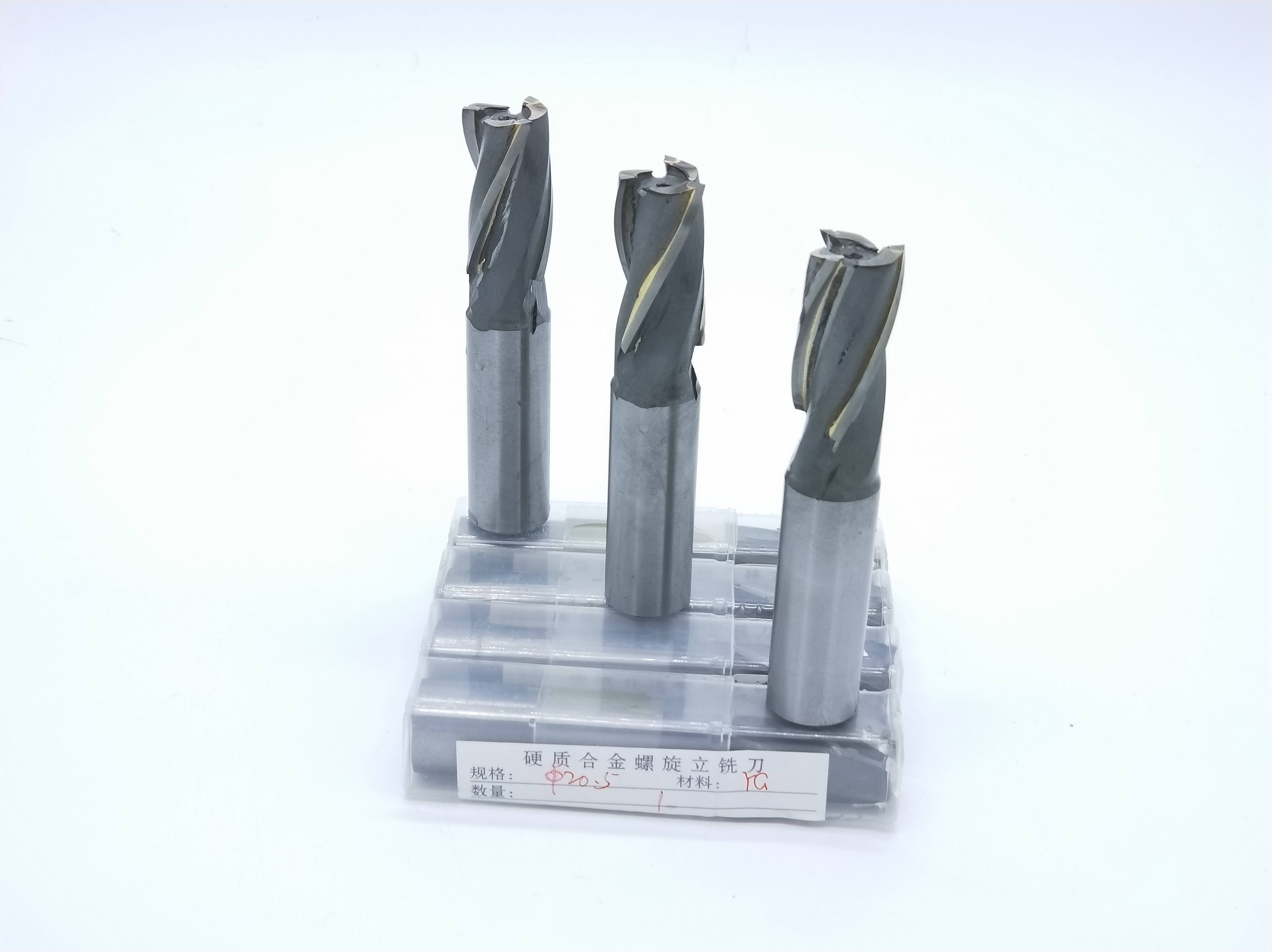 Superparticulate Straight-Handled Taper Shank End Mill Spiral Vertical Milling Cutter with Tungsten Steel Carbide Welding Blade