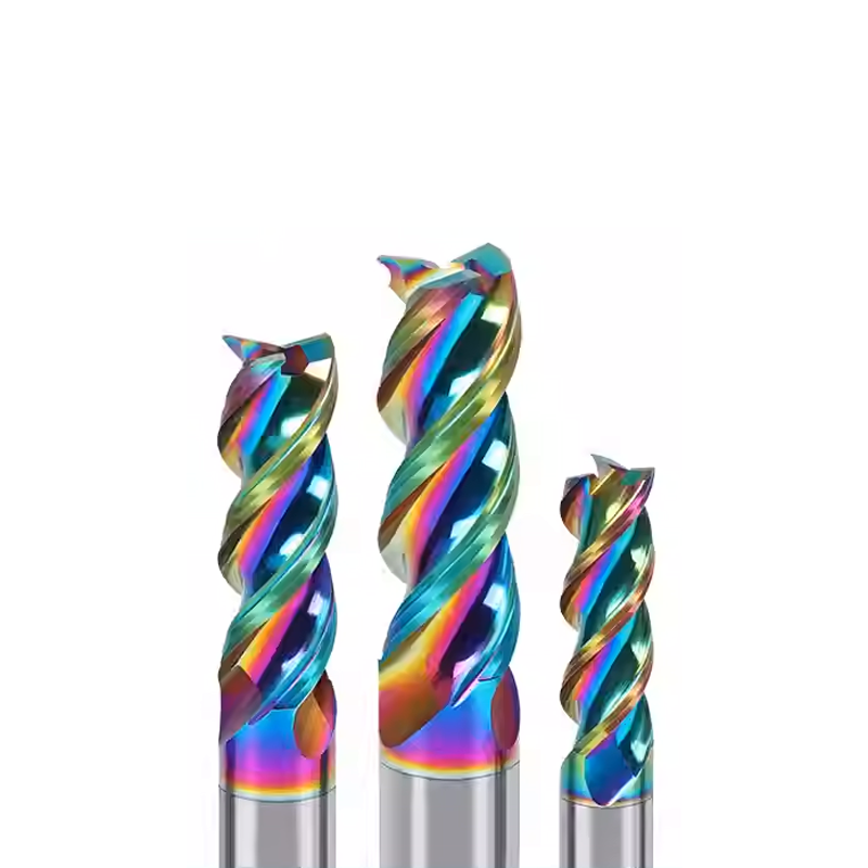 U Groove Carbide End Mill 3 Flute 60HRC AlTin Coating CNC Milling For Aluminum High Chip Removal Performance OEM
