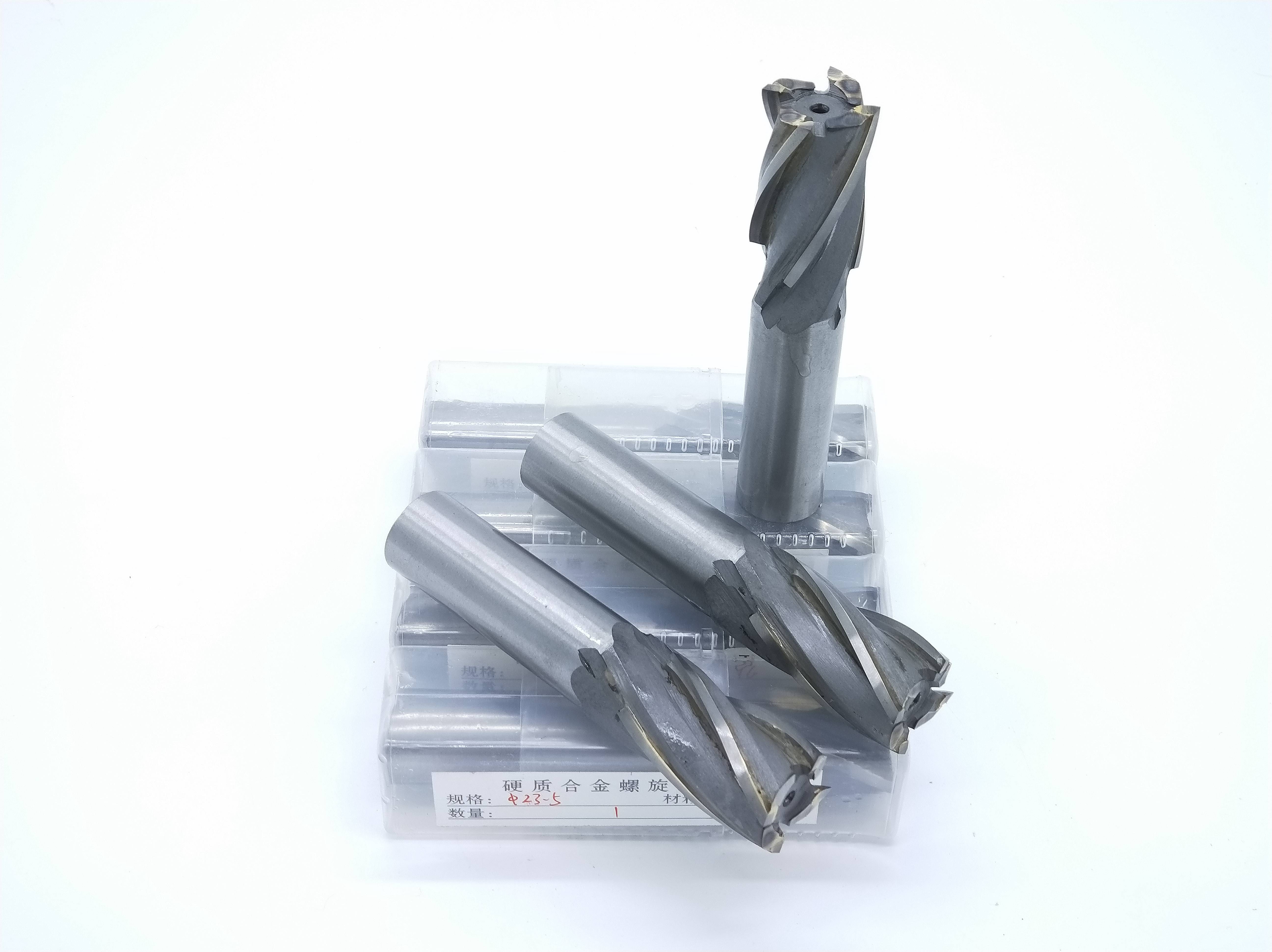 Superparticulate Straight-Handled Taper Shank End Mill Spiral Vertical Milling Cutter with Tungsten Steel Carbide Welding Blade