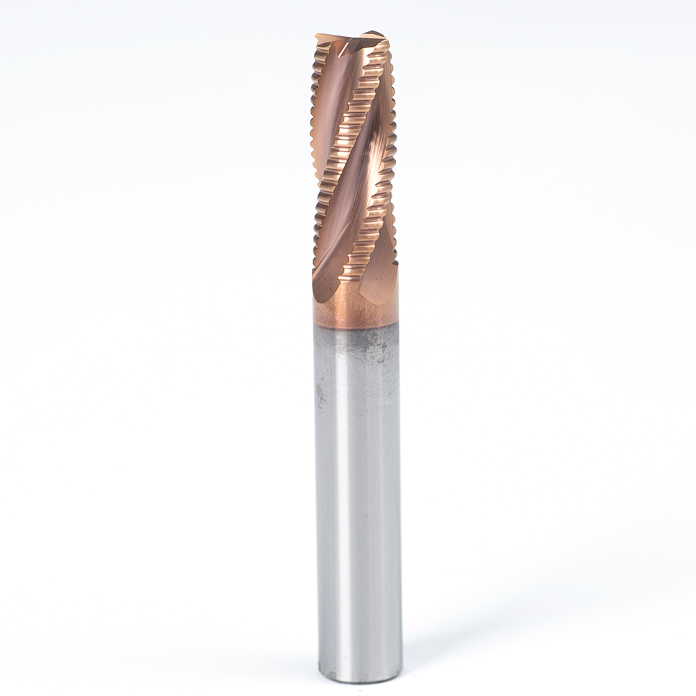 Wave Milling Cutter 4 Flute Carbide Roughing End Mill 35 Helix HRC35-58 CNC Milling Tools OEM Heavy Duty Machining Factory