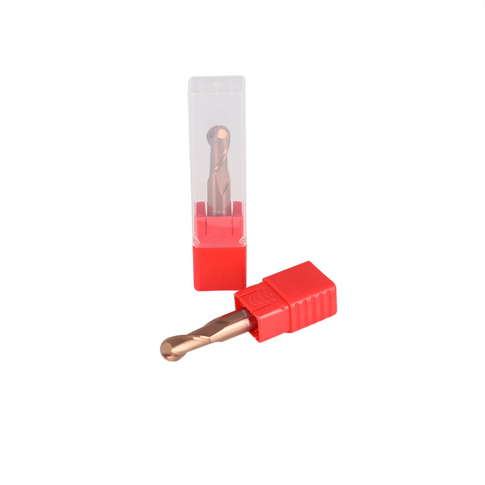 2F/4F Ball Nose End Mill Bits for Steel Milling Cutter Cutter D8 R0.5 Bull Nose End Mill Tungsten Carbide Ball Nose End Mill
