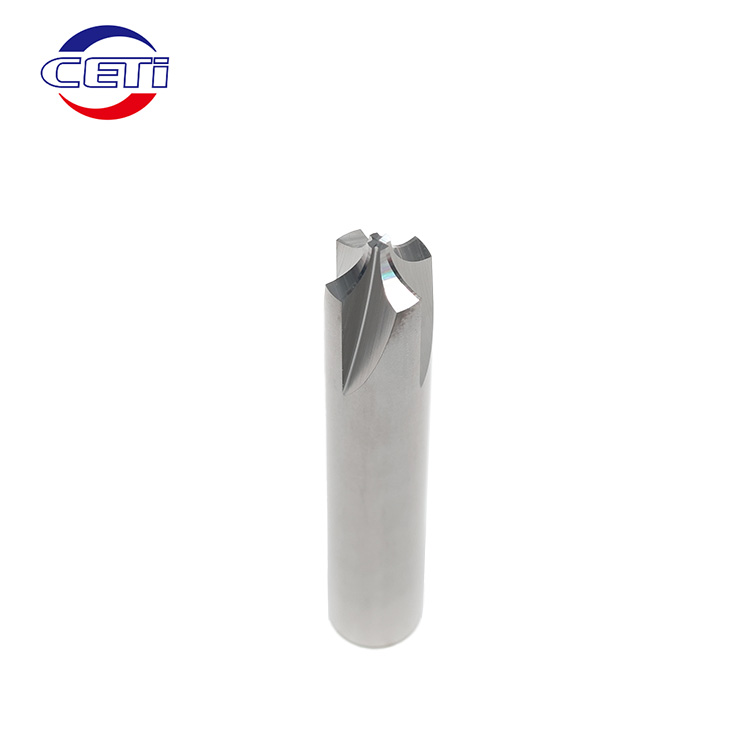 New Design Carbon Steel Straight Shank Internal-R End Mill 2/4 Flute Milling Cutter with Altin/Tin Coating for Cutting Machine