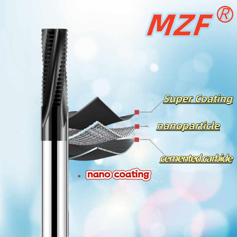 60-degree Full Thread Milling Cutter, Tungsten Steel Milling Cutter, Tooth-shaped Full Thread Milling Cutter