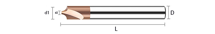 Inner-R end mill technical dimensions