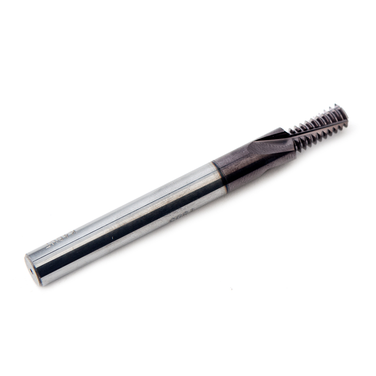 Fengyi Customizable Solid Carbide Threading Mills ISO Metric Full Profile with 4mm Shank Diameter Tin Coated for OEM Support
