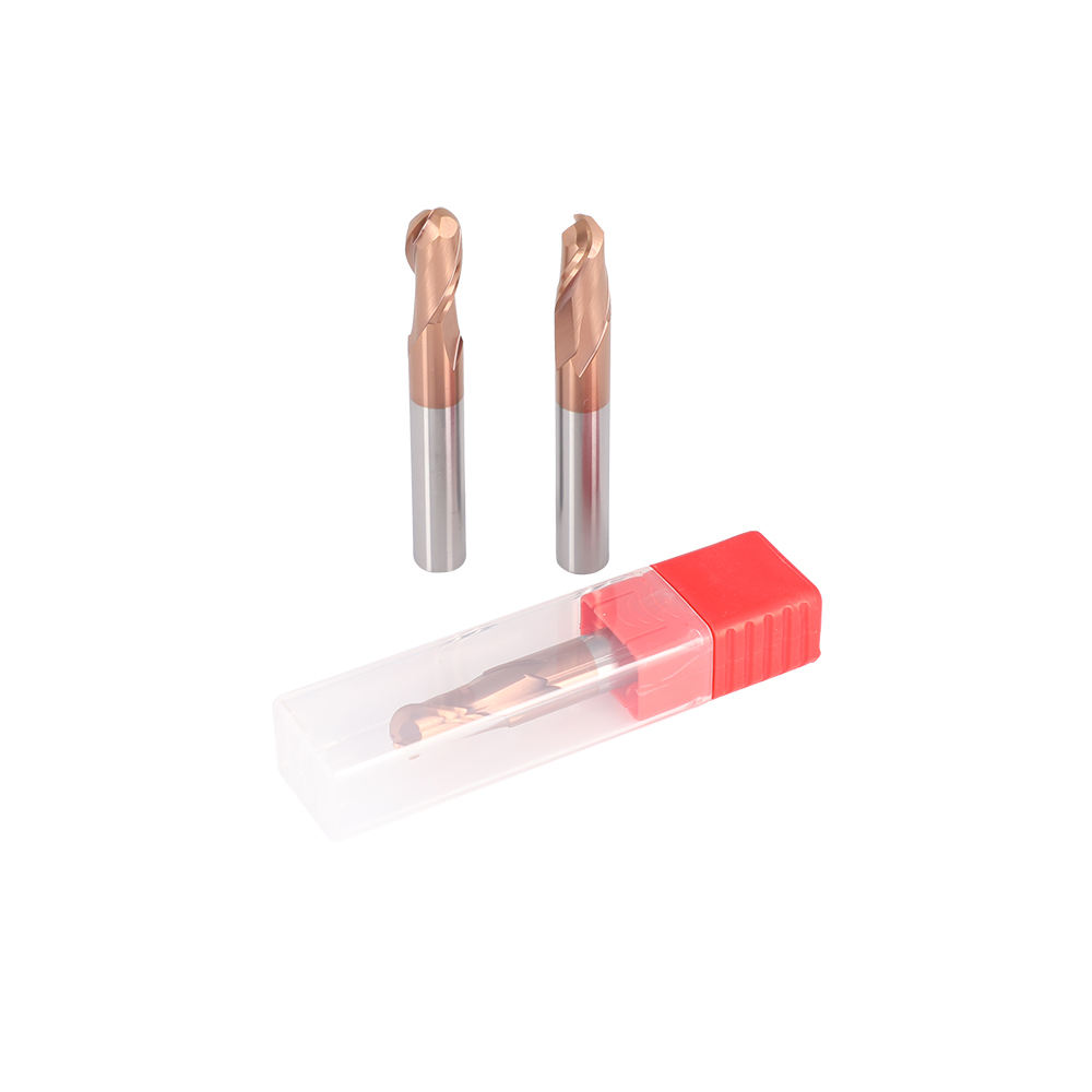 2F/4F Ball Nose End Mill Bits for Steel Milling Cutter Cutter D8 R0.5 Bull Nose End Mill Tungsten Carbide Ball Nose End Mill