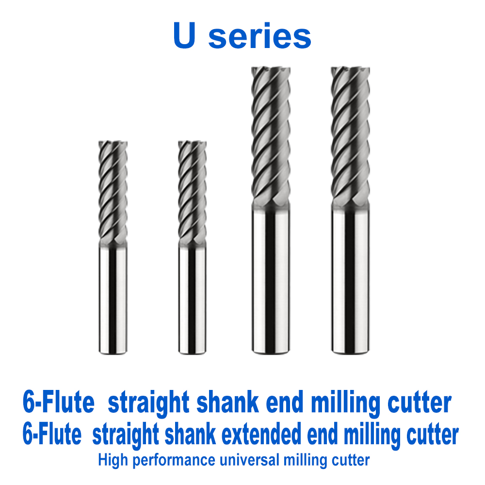 Factory Direct OEM High-Performance 6-Flute 35 Helix Straight Shank Carbide End Mill 6-20mm Diameter Versatile Milling Cutter