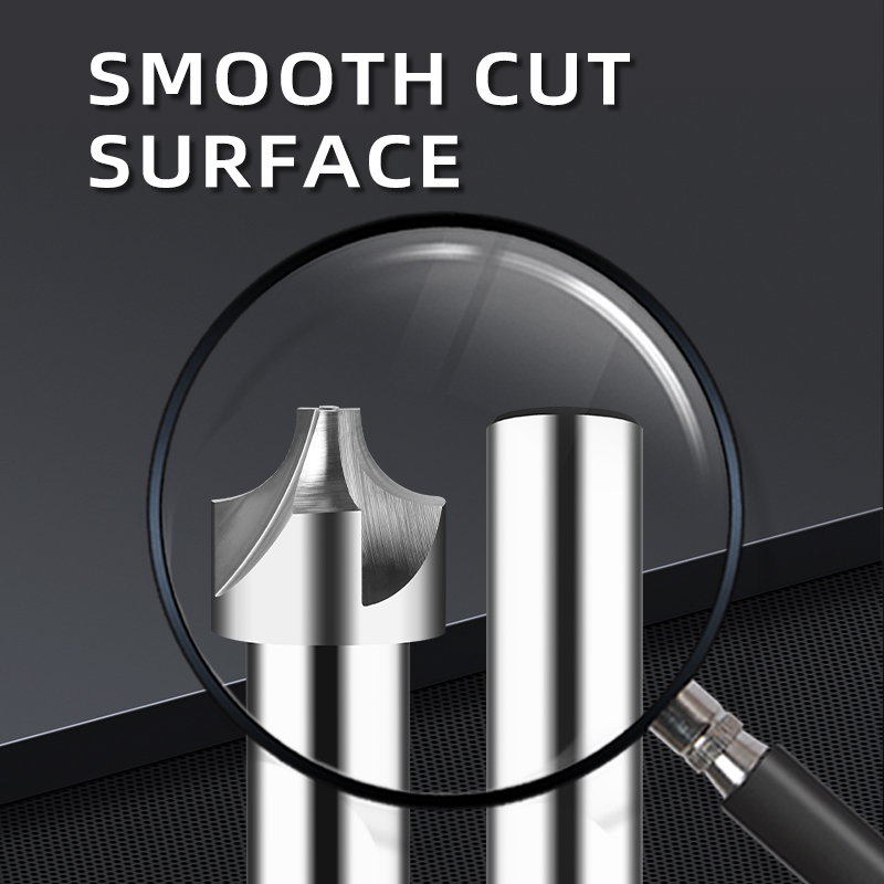 SITELUN Straight Shank Inlaid HSS Chamfered Inner R Arc Milling Cutter End Mills Customized