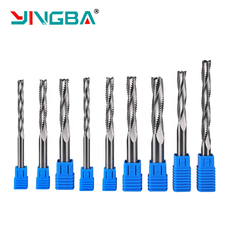 Manufacturing Production Hard Metal Rough Leather Milling Cutter for Aluminum with Rough and Long Wave Edge Pattern Rough
