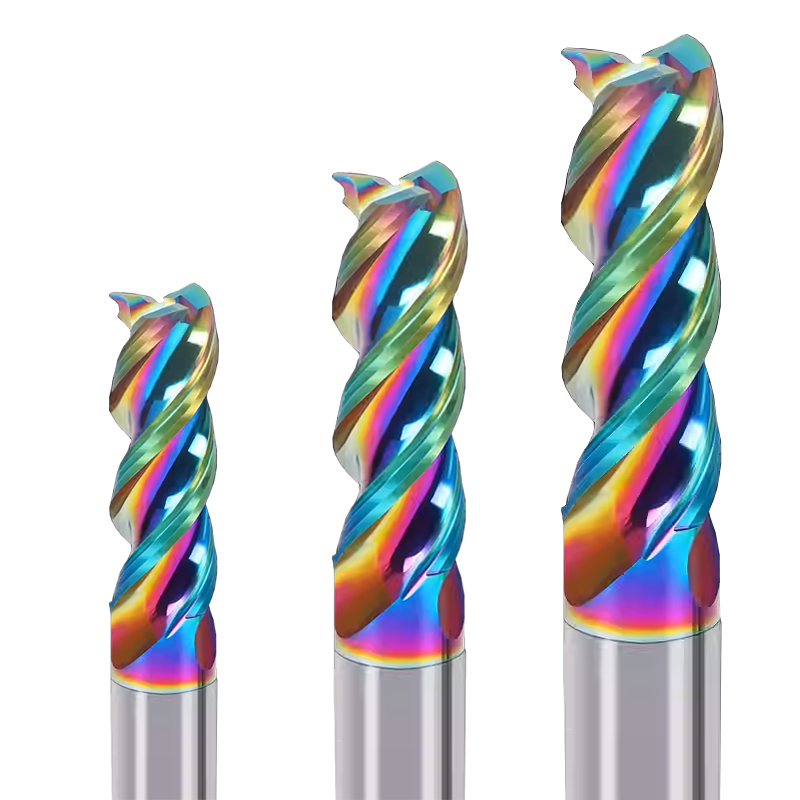 U Groove Carbide End Mill 3 Flute 60HRC AlTin Coating CNC Milling For Aluminum High Chip Removal Performance OEM