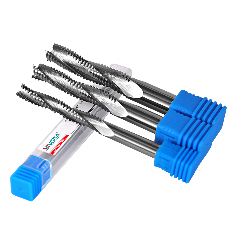 Manufacturing Production Hard Metal Rough Leather Milling Cutter for Aluminum with Rough and Long Wave Edge Pattern Rough
