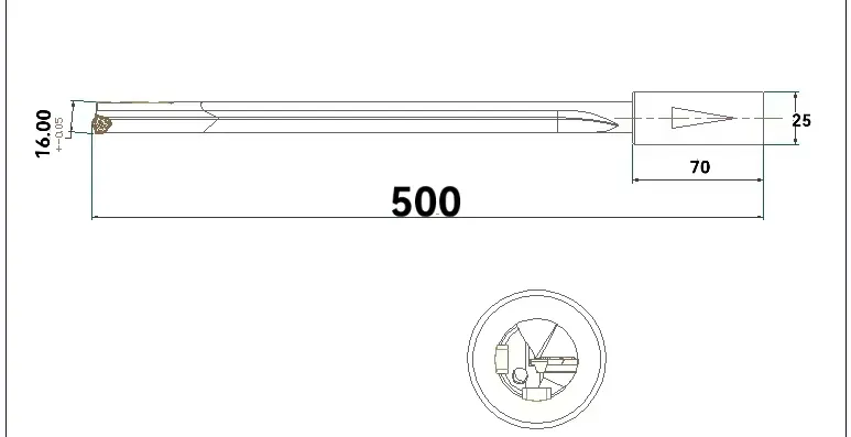 Inserted Gun Drill for Deep Hole Gundrilling Machine