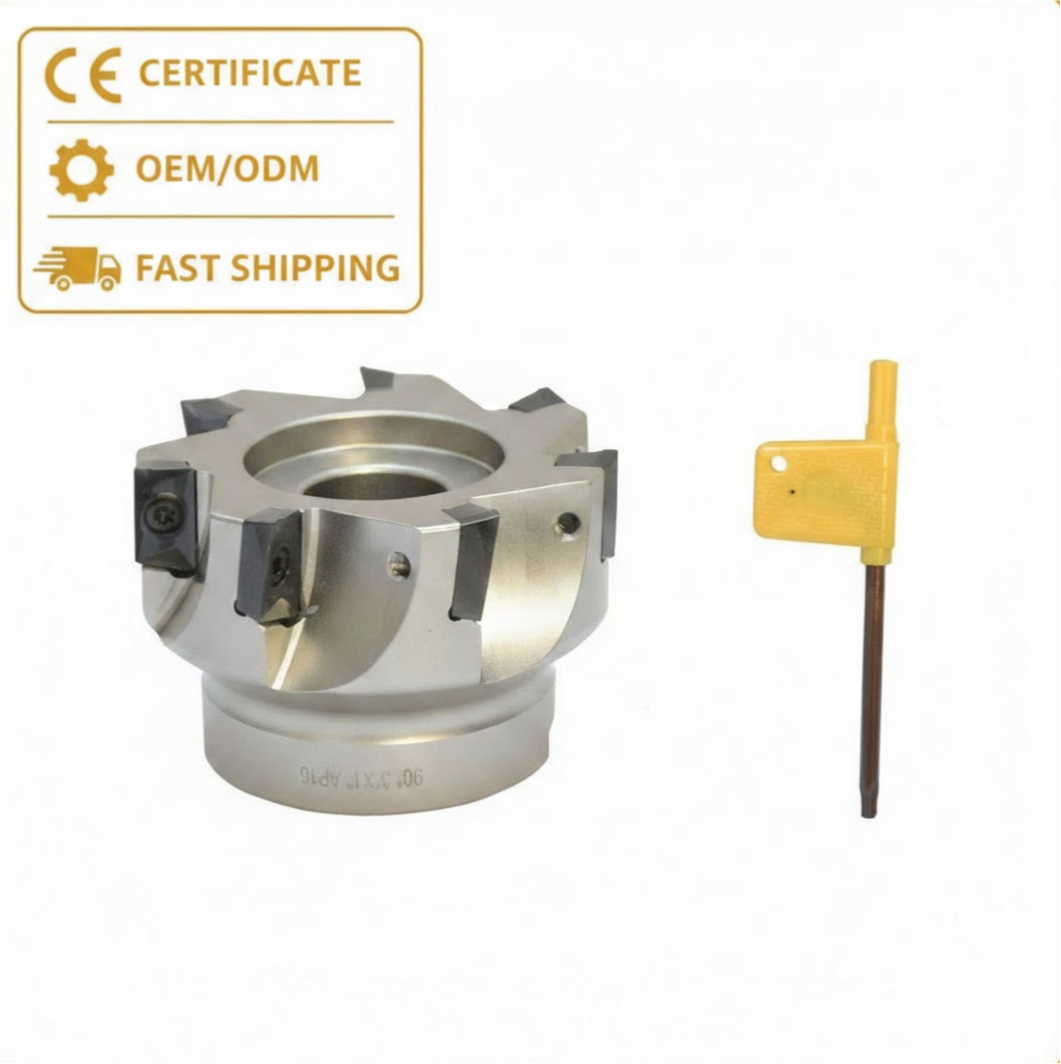 90 Degree Indexable Face Mill Cutter Use APMT APKT CNC Machining Inserts Side and Face Milling Cutter