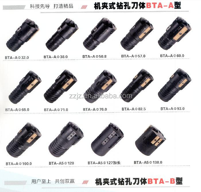 Indexable Tungsten Carbide Insert Deep Hole BTA Drill Bit OEM Polished