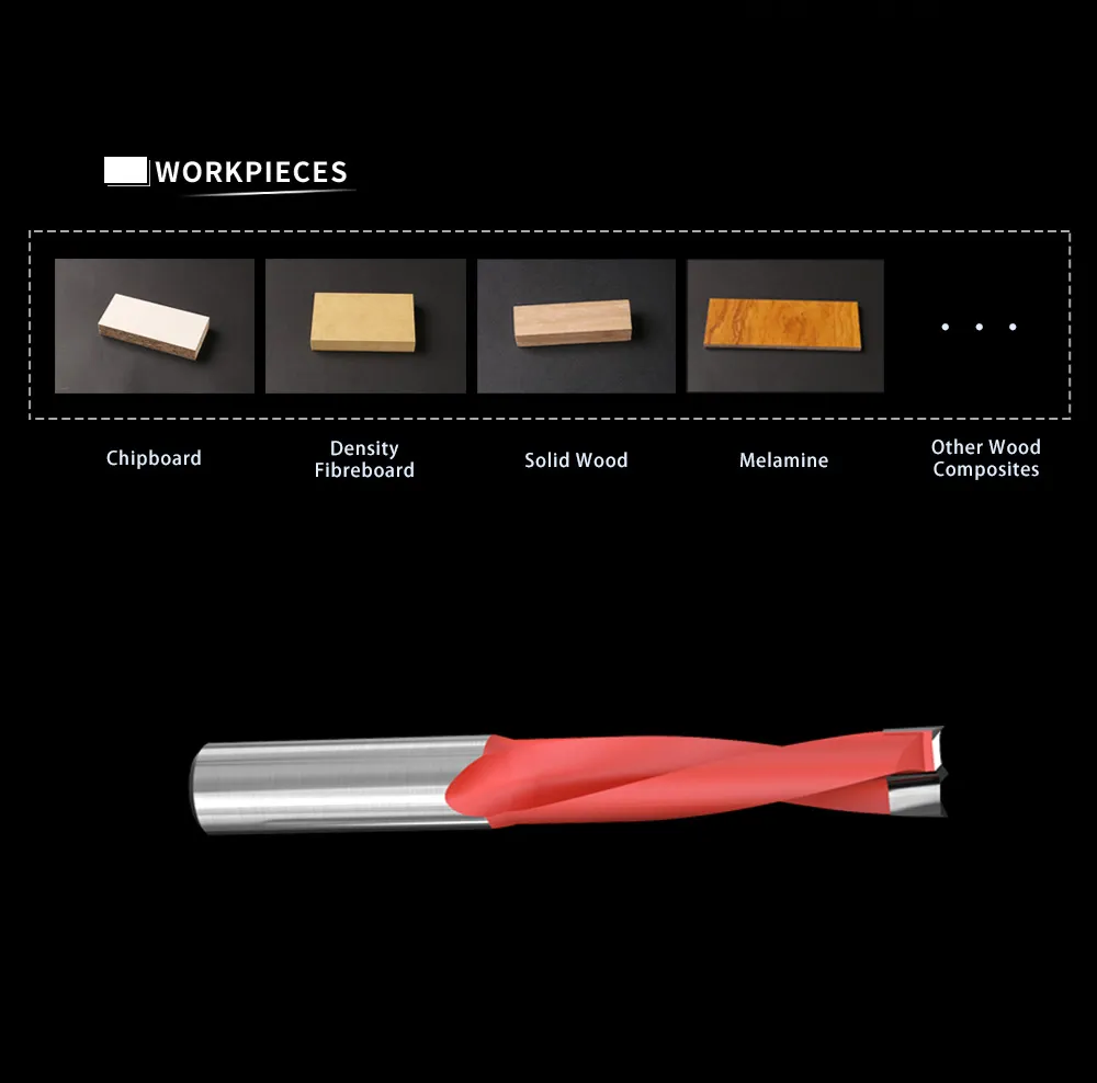 Tungsten Carbide Head Blind Hole Drill Bit for Solid Wood