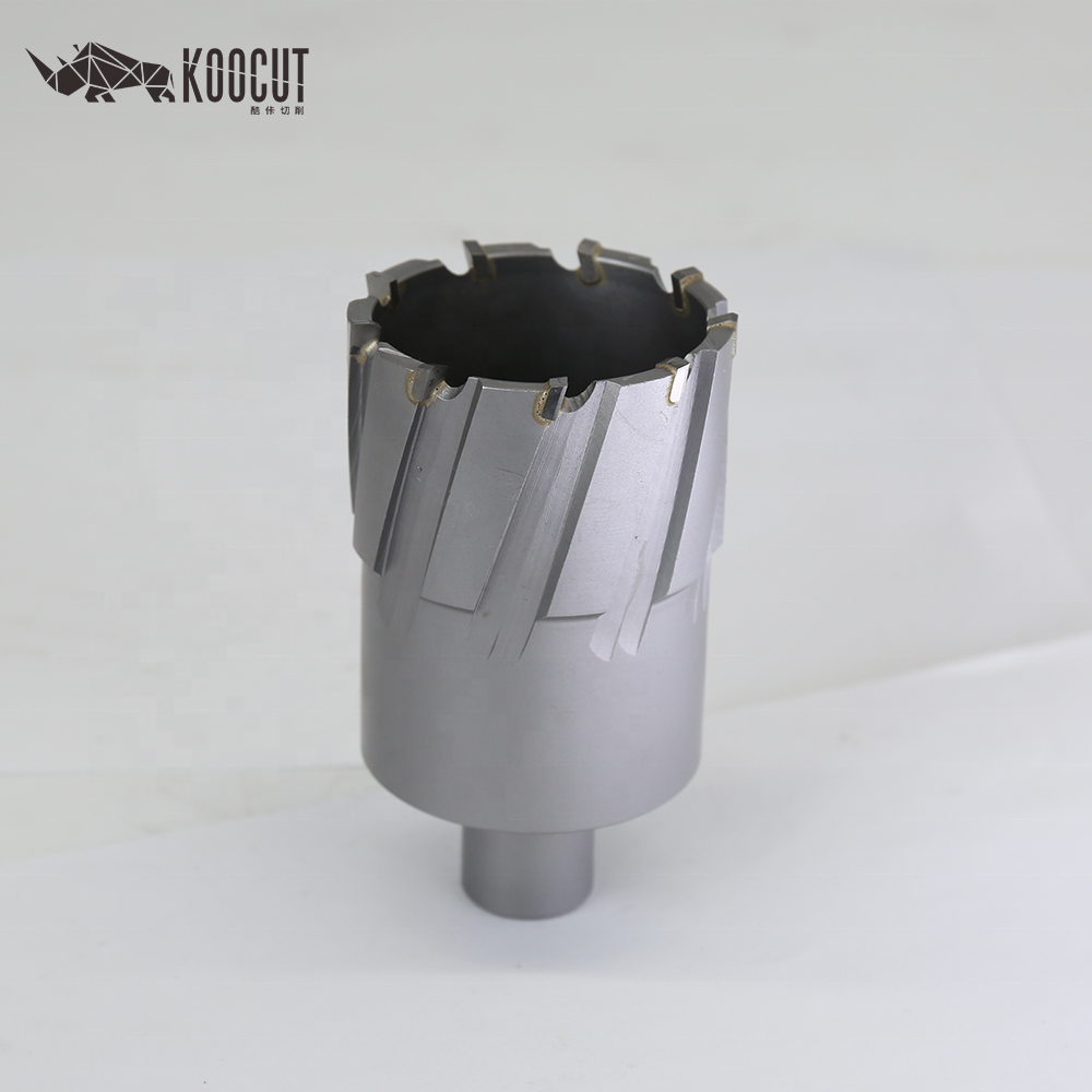 KOOCUT 75mm V6 Core Drill Bit TCT Carbide Metal Cutting Core Drill Machine Bits TCT Core Drill Bit
