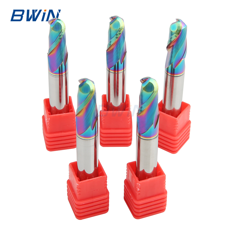 Manufacturers Sell Endmill 3 5 Mm 8mm HRC60 Ball End Mill Indexable Solid Carbide DLC Coated Ball Nose End Mills