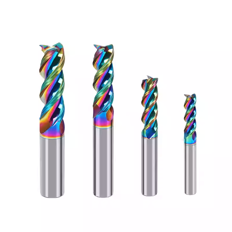 U Groove Carbide End Mill 3 Flute 60HRC AlTin Coating CNC Milling For Aluminum High Chip Removal Performance OEM
