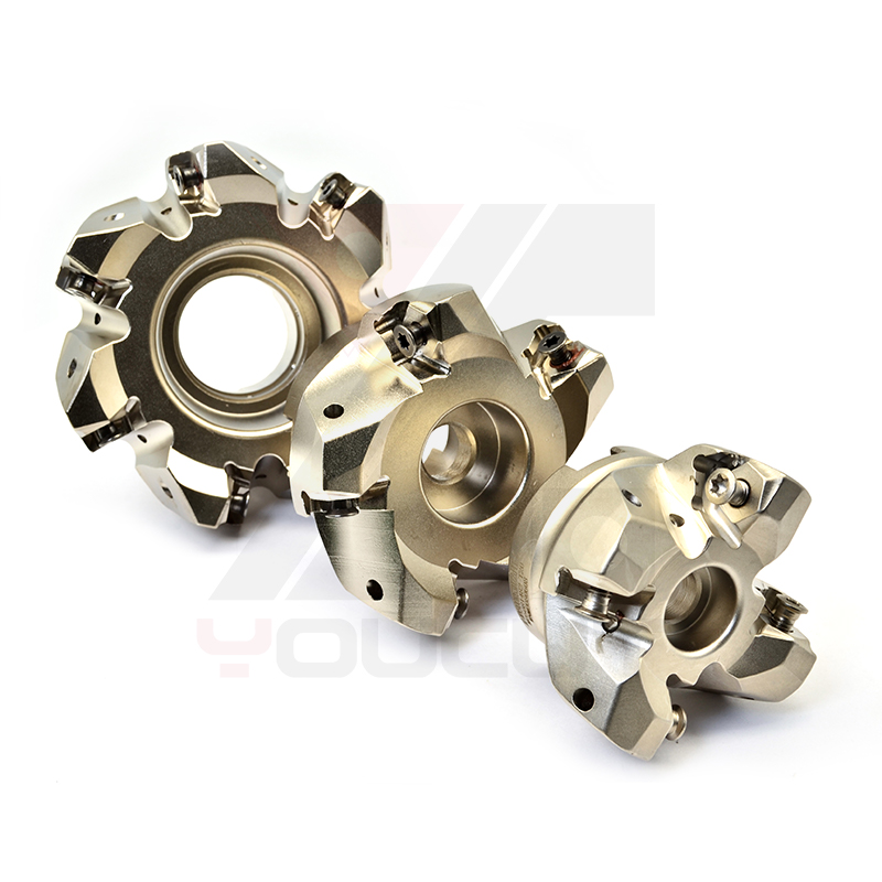 90&deg; Indexable Face Mill Series, High Feed CNC Milling Cutter, for Steel &amp; Stainless Steel Rough/Finish Machining