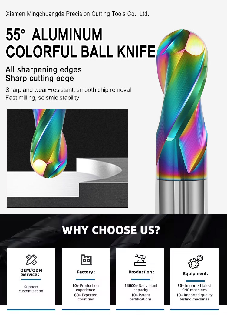 Industrial-Grade CNC Milling Cutter &Reliable Carbide Ball Nose End Mill