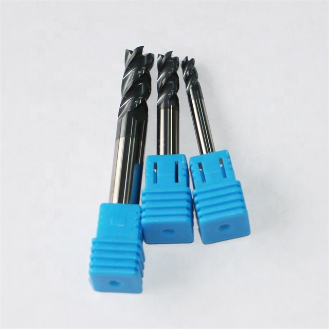DLCC 12mm Cemented Carbide Material 4 Flutes End Mills Milling Tools