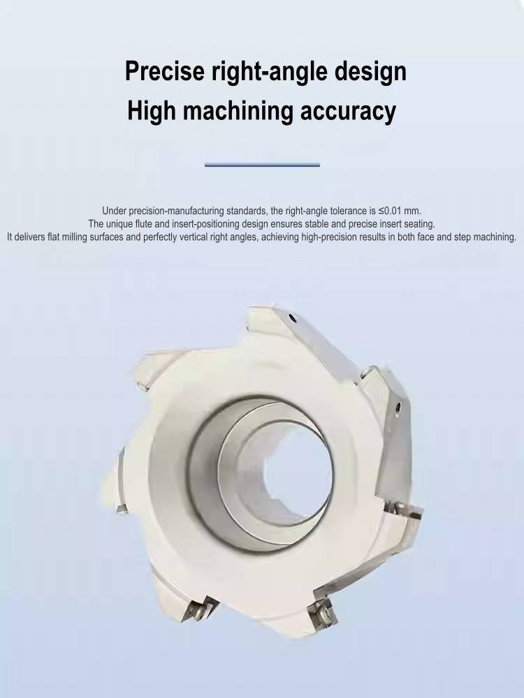 Indexable 90 Face Mill Cutter 400R Square Shoulder Milling Compatible APMT1604 Alloy Steel Inserts Uncoated CNC ODM OEM