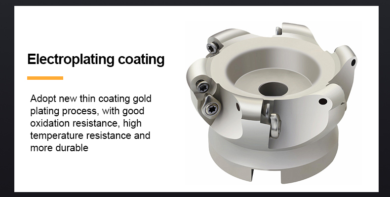 EMR5R 4T/6T Indexable Face Mill Cutter, End Milling Cutter, for RPMW Inserts